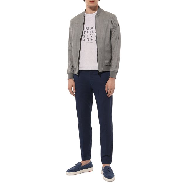 фото Замшевые слипоны santoni