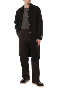 Мужские кожаные дерби SANTONI черного цвета, арт. MCAG18366JW7SN0VN01 | Фото 2 (Материал внутренний: Натуральная кожа; Стили: Классический)