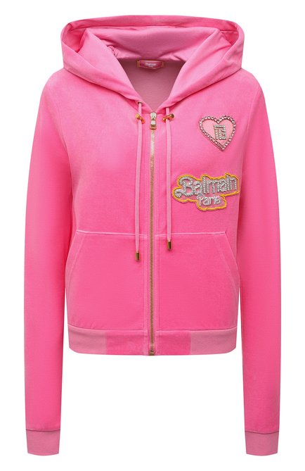 Женский хлопковый кардиган balmain x barbie BALMAIN розового цвета по цене 169000 руб., арт. XF2JX000/66JB | Фото 1