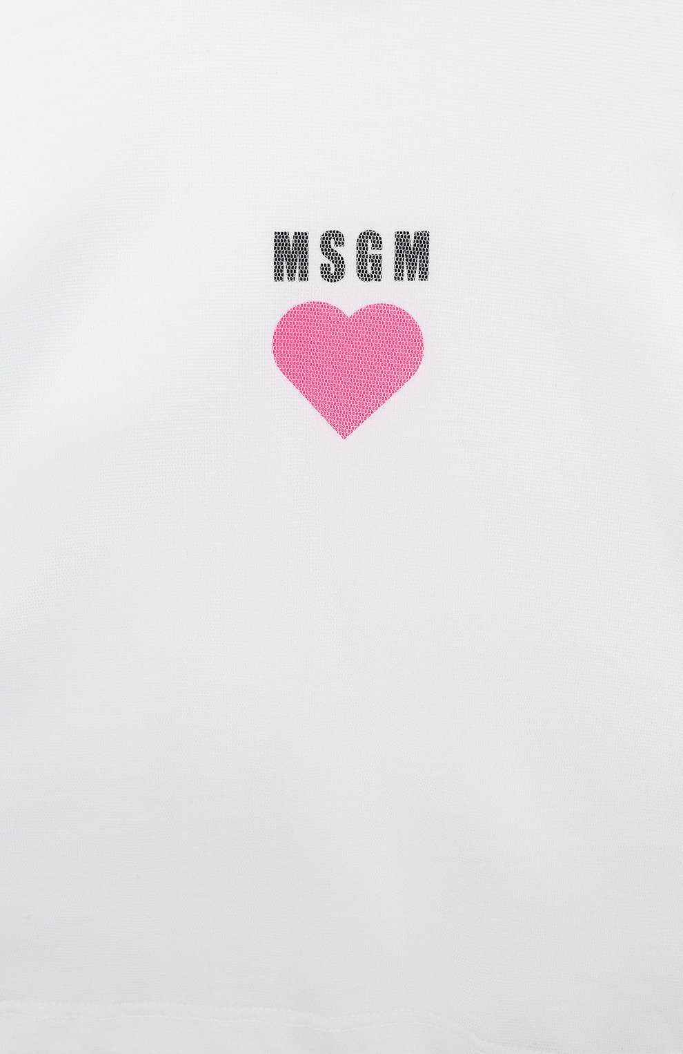 Хлопковая футболка MSGM kids MS029437 Фото 3