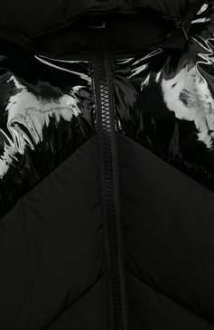 Детская утепленная куртка MSGM KIDS черного цвета, арт. F3MSJGPF004 | Фото 3 (Кросс-КТ: Зима, Утепленный; Рукава: Длинные; Материал внешний: Синтетический материал; Материал сплава: Проставлено; Материал подклада: Синтетическ ий материал; Драгоценные камни: Проставлено)