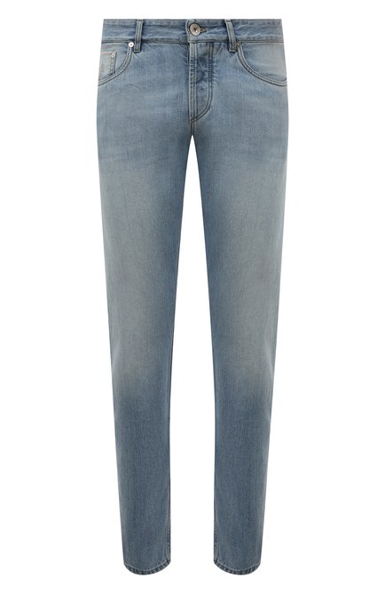 Мужские джинсы BRUNELLO CUCINELLI голубого цвета по цене 99500 руб., арт. ME228D2220 | Фото 1