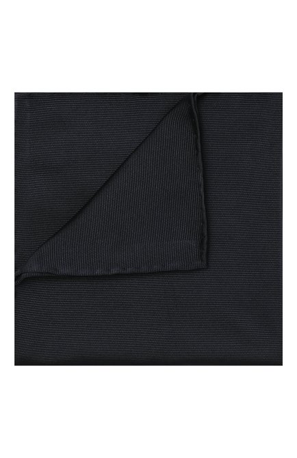 Мужской шелковый платок BRIONI темно-синего цвета, арт. 071000/PZ418 | Фото 1 (Материал: Шелк, Текстиль; Региональные ограничения белый список (Axapta Mercury): RU)
