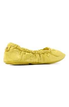 Женские текстильные балетки bardo JIMMY CHOO желтого цвета, арт. BARD0 FLAT/SAT | Фото 8 (Материал внешний: Текстиль; Каблук высота: Низкий; Материал внутренний: Натуральная кожа, Текстиль; Подошва: Плоская)