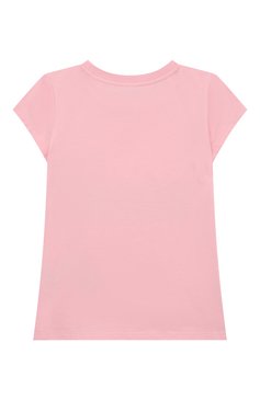 Детская хлопковая футболка MOSCHINO светло-розового цвета, арт. HCM042/LBA00/4A-8A | Фото 2 (Девочки Кросс-КТ: футболка-одежда; Рукава: Короткие; Региональные ограничения белый список (Axapta Mercury): Не проставлено; Материал сплава: Проставлено; Нос: Не проставлено; Материал внешний: Хлопок; Драгоценные камни: Проставлено; Ростовка одежда: 4 года | 104 см, 5 лет | 110 см, 6 лет | 116 см, 8 лет | 128 см)
