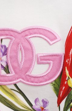 Детское хлопковое платье DOLCE & GABBANA разноцветного цвета, арт. L5JD6H/G7I1A/2-6 | Фото 3 (Рукава: Короткие; Случай: Повседневный; Материал сплава: Проставлено; Материал внешний: Хлопок; Девочки Кросс-КТ: Платье-одежда; Драгоценные камни: Проставлено; Ростовка одежда: 3 года | 98 см, 6 лет | 116 см, 2 года | 92 см, 4 года | 104 см, 5 лет | 110 см)