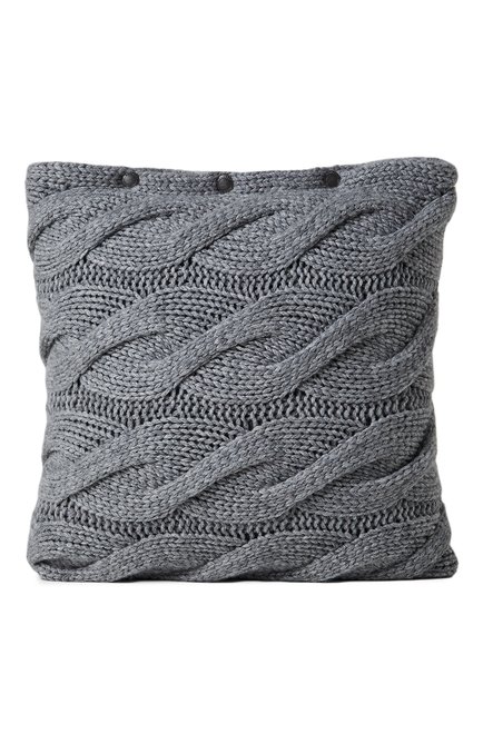 Декоративная подушка BRUNELLO CUCINELLI серого цвета, арт. ML523B4006 | Фото 1 (Региональные ограничения белый список (Axapta Mercury): Не проставлено; Нос: Не проставлено)