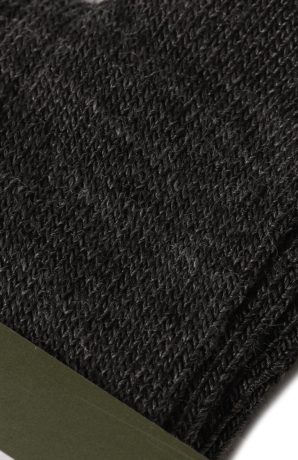 Детские шерстяные носки WOOL&COTTON темно-серого цвета, арт. NNRU-r | Фото 2 (Материал: Текстиль, Шерсть)