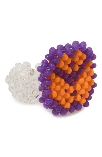 Женское кольцо хиппи HIAYNDERFYT фиолетового цвета, арт. 1-1HPPPRPL | Фото 1 (Материал: Пластик)