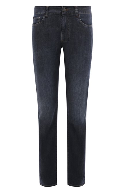 Мужские джинсы CANALI темно-синего цвета по цене 33700 руб., арт. 91700/PD00250 | Фото 1