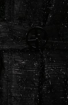 Женская куртка с меховой отделкой GIORGIO ARMANI черного цвета, арт. 9WH0C030/T01EH | Фото 5 (Кросс-КТ: Куртка, Утепленный; Материал внешний: Шерсть, Синтетический материал; Рукава: Длинные; Материал сплава: Проставлено; Материал подклада: Синтетический материал; Драгоценные камни: Проставлено; Длина (верхняя одежда): Короткие; Статус проверки: Проверена категория)
