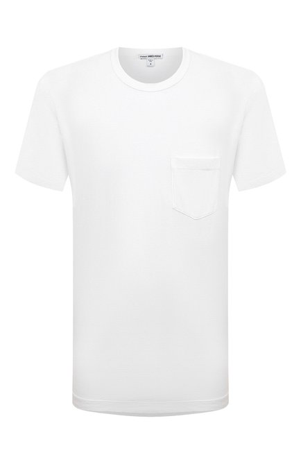 Мужская хлопковая футболка JAMES PERSE белого цвета, арт. MLJ3282 | Фото 1 (Материал внешний: Хлопок; Длина (для топов): Стандартные; Рукава: Короткие; Стили: Кэжуэл; Принт: Без принта)