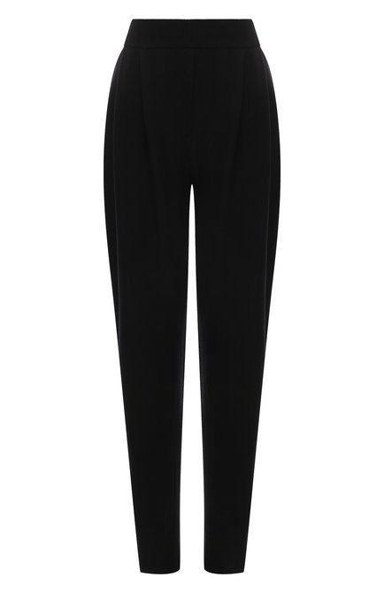 Женские брюки из шелка и вискозы FREEAGE черного цвета, арт. S23.PT066.6070.900 | Фото 1 (Материал внешний: Шелк; Длина (брюки, джинсы): Стандартные; Стили: Кэжуэл; Женское Кросс-КТ: Брюки-одежда; Кросс-КТ: Трикотаж; Силуэт Ж (брюки и джинсы): Узкие)