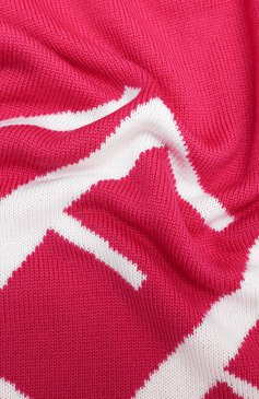 Женский шерстяной шарф VERSACE розового цвета, арт. ISC3003/A236144 | Фото 2 (Материал: Текстиль, Шерсть)
