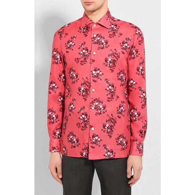 фото Льняная рубашка kiton