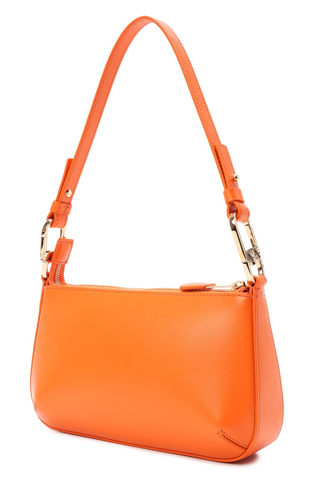 Женская сумка la prima GIORGIO ARMANI оранжевого цвета, арт. Y1H450/YTF4A | Фото 4 (Сумки-технические: Сумки top-handle; Материал: Натуральная кожа; Ремень/цепочка: На ремешке; Размер: small)