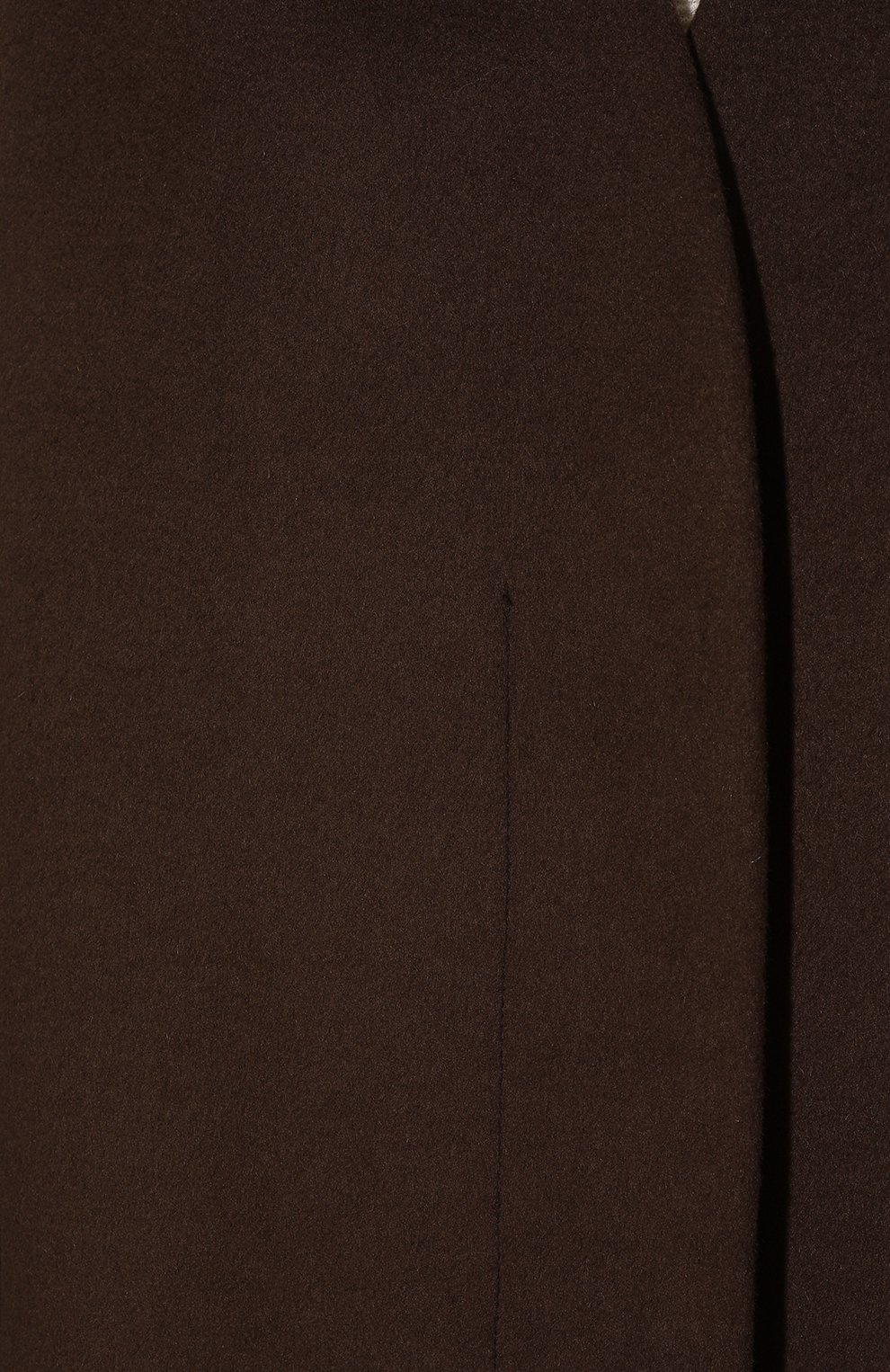 Женское пальто из шерсти и кашемира AGREEG коричневого цвета, арт. 14010434 | Фото 5 (Материал внешний: Шерсть; Рукава: Длинные; Материал сплава: Проставлено; Длина (верхняя одежда): Длинные; 1-2-бортные: Однобортные; Драгоценные камни: Проставлено; Стили: Минимализм)
