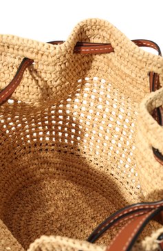 Женская сумка balloon loewe x paula's ibiza LOEWE бежевого цвета, арт. 326.20AC31 | Фото 5 (Сумки-технические: Сумки через плечо; Материал: Натуральная кожа, Текстиль; Региональные ограничения белый список (Axapta Mercury): RU; Материал сплава: Проставлено; Ремень/цепочка: На ремешке; Драгоценные камни: Проставлено; Размер: small)