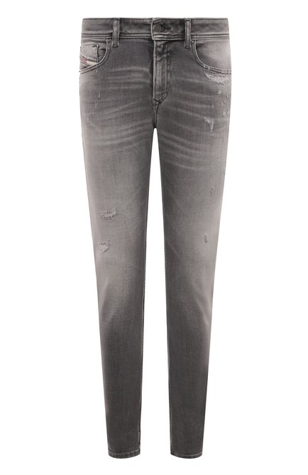Мужские джинсы DIESEL серого цвета, арт. A03594/09H70 | Фото 1 (Длина (брюки, джинсы): Стандартные; Материал внешний: Хлопок; Драгоценные камни: Проставлено; Материал сплава: Проставлено)
