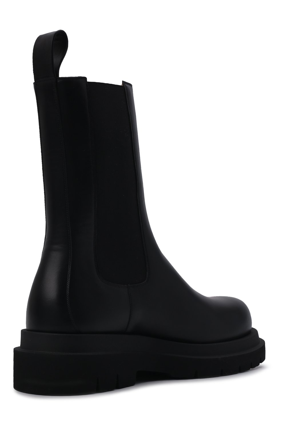 Мужские кожаные челси lug BOTTEGA VENETA черного цвета, арт. 676890/V1BN1 | Фото 5 (Каблук высота: Высокий; Материал утеплителя: Натуральный мех; Мужское Кросс-КТ: зимние сапоги, Сапоги-обувь, Челси-обувь; Подошва: Массивная)