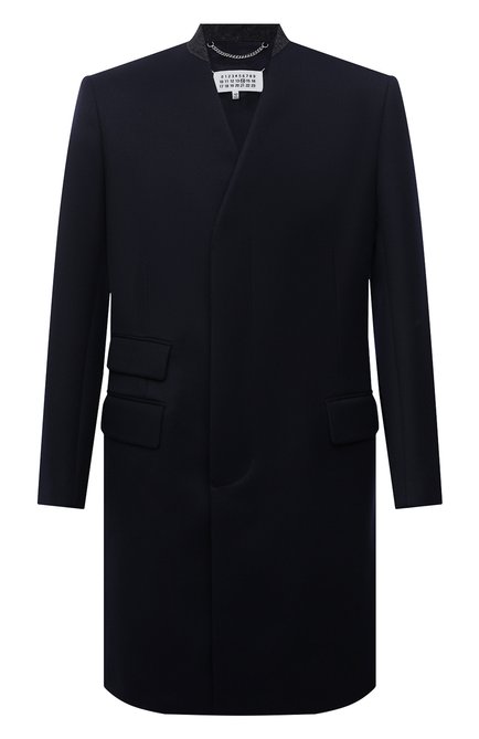 Мужской шерстяное пальто MAISON MARGIELA синего цвета по цене 291500 руб., арт. S50AA0103/S48109 | Фото 1