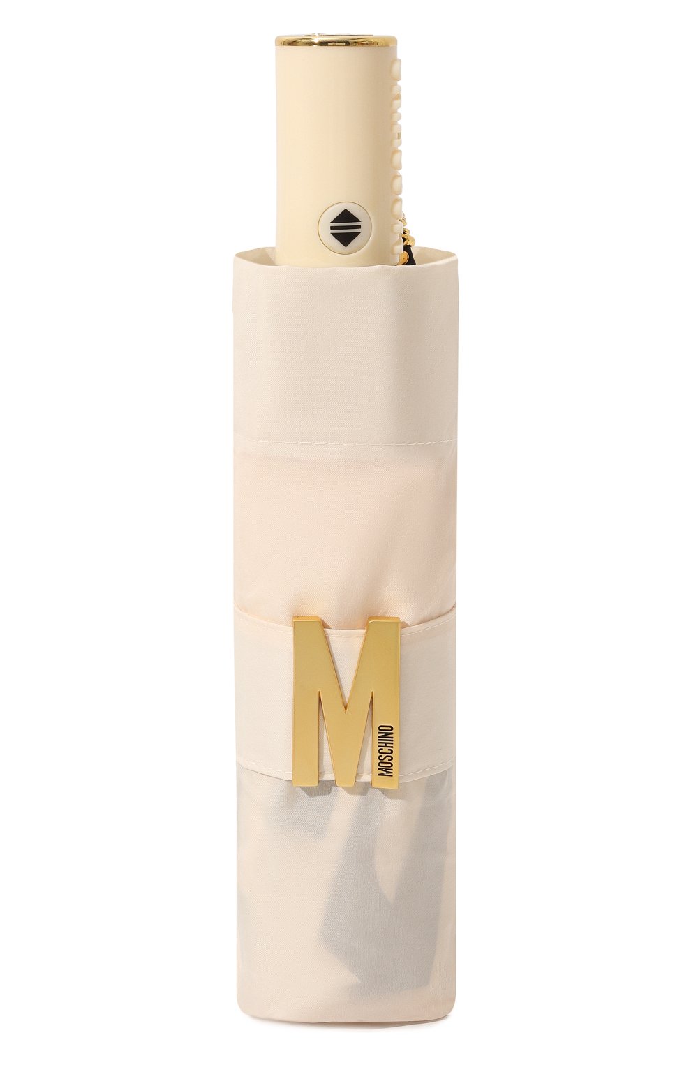 Женский складной зонт MOSCHINO кремвого цвета, арт. 8911-0PENCL0SE | Фото 4 (Материал: Текстиль, Синтетический материал, Металл)
