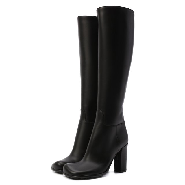 фото Кожаные сапоги storm bottega veneta