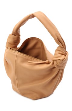 Женская сумка double knot BOTTEGA VENETA бежевого цвета, арт. 690223/V1BW0 | Фото 5 (Сумки-технические: Сумки top-handle; Размер: medium; Материал: Натуральная кожа)