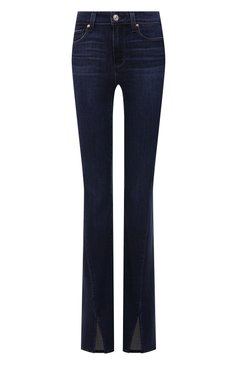 Женские джинсы hr manhattan boot PAIGE темно-синего цвета, арт. 6202984-4395 | Фото 1 (Длина (брюки, джинсы): Удлиненные; Кросс-КТ: Деним; Стили: Гранж; Региональные ограничения белый список (Axapta Mercury): RU; Материал сплава: Проставлено; Силуэт Ж (брюки и джинсы): Расклешенные; Материал внешний: Хлопок, Деним; Детали: Потертости; Драгоценные камни: Проставлено)