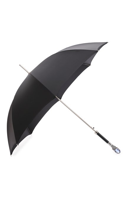 Мужской зонт-трость PASOTTI OMBRELLI черного цвета, арт. 478/RAS0 6768/1/W68 | Фото 2 (Материал: Металл, Синтетический материал, Текстиль)