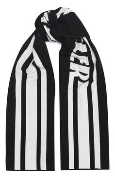 Детский шерстяной шарф MONCLER черного цвета, арт. F2-954-9Z705-20-A9366 | Фото 1 (Материал: Текстиль, Шерсть; Региональные ограничения белый список (Axapta Mercury): RU)