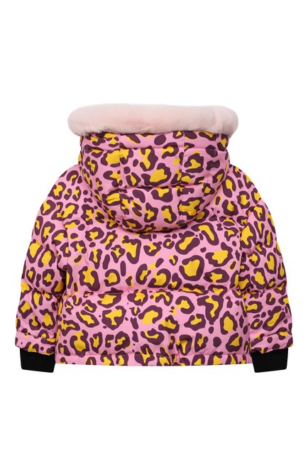 Детская пуховая куртка DOLCE & GABBANA розового цвета, арт. L5JBJU/G7A6Q/2-6 | Фото 2 (Материал утеплителя: Пух и перо; Рукава: Длинные; Материал подклада: Синтетический материал; Материал внешний: Синтетический материал; Девочки Кросс-КТ: Пуховик-верхняя одежда; Кросс-КТ: Сезон: зима; Ростовка одежда: 3 года | 98 см, 4 года | 104 см, 5 лет | 110 см, 6 лет | 116 см)