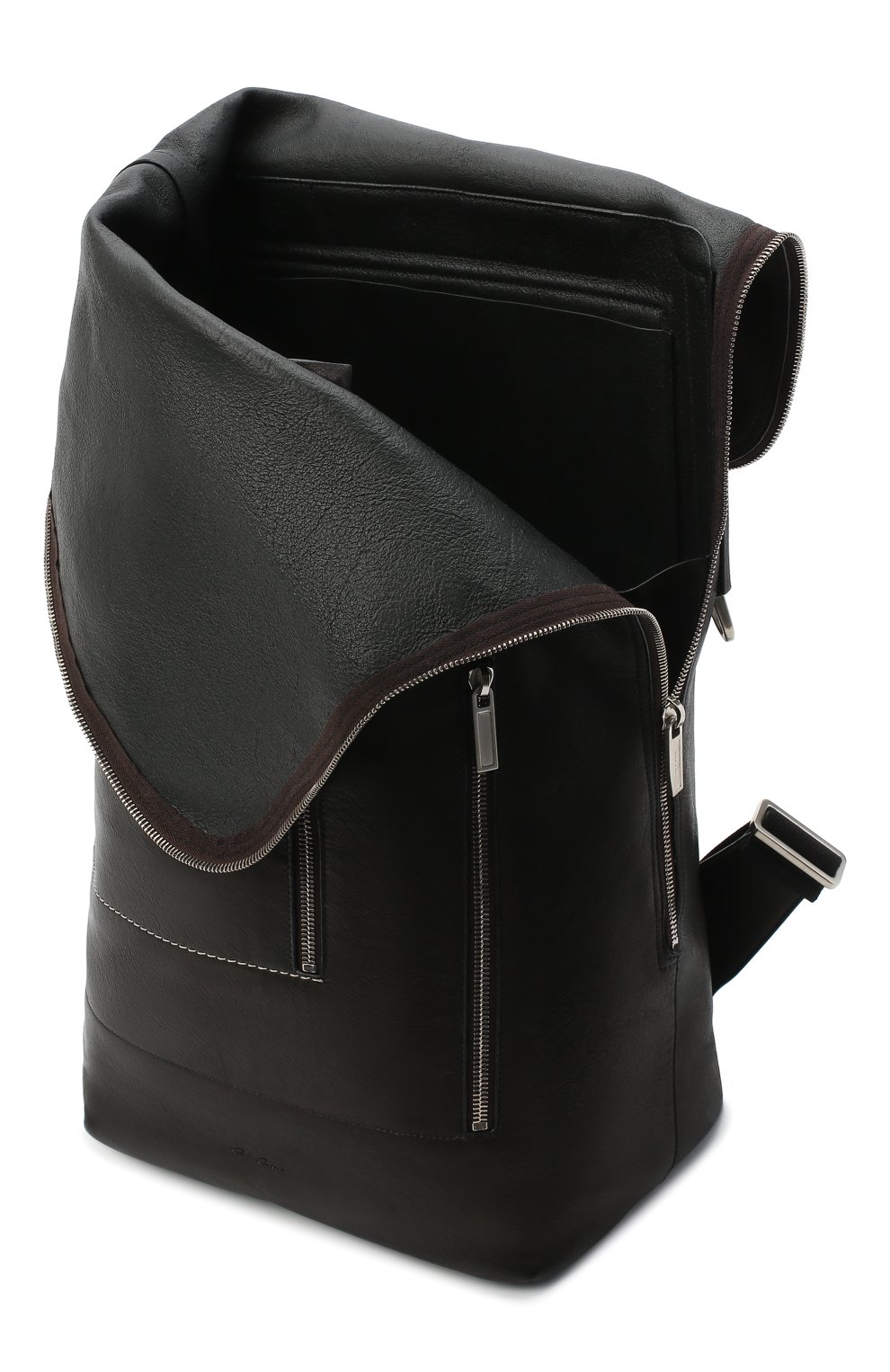 Мужской кожаный рюкзак RICK OWENS черного цвета, арт. RA20F0669/LCW | Фото 4 (Материал: Натуральная кожа; Стили: Кэжуэл; Размер: large)