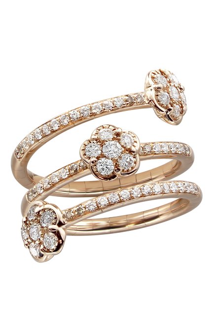 Женские кольцо PASQUALE BRUNI бесцветного цвета, арт. 16040R | Фото 1 (Материал сплава: Розовое золото; Драгоценные камни: Бриллианты)