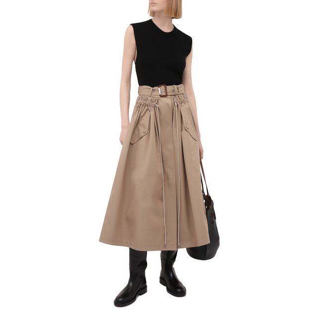 фото Хлопковая юбка alexander mcqueen