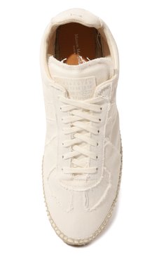 Мужские текстильные эспадрильи replica MAISON MARGIELA белого цвета, арт. S57WS0445/P4751 | Фото 6 (Материал внешний: Текстиль; Материал сплава: Проставлено; Нос: Не проставлено; Материал внутренний: Текстиль; Стили: Кэжуэл)