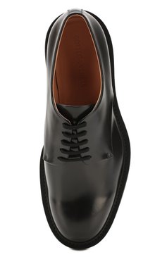 Мужские кожаные дерби BOTTEGA VENETA черного цвета, арт. 608733/VCLQ0 | Фото 5 (Материал внутренний: Натуральная кожа; Региональные ограничения белый список (Axapta Mercury): RU; Стили: Классический)