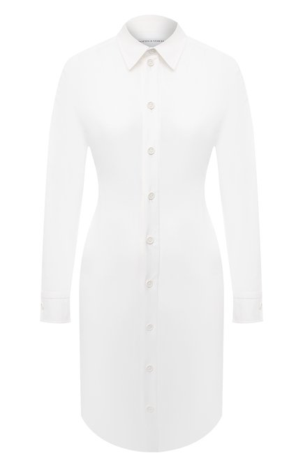 Женское хлопковое платье BOTTEGA VENETA белого цвета по цене 148500 руб., арт. 647409/VKIX0 | Фото 1