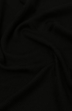 Женский шерстяной шарф GIORGIO ARMANI черного цвета, арт. 795209/2F124 | Фото 3 (Материал: Текстиль, Шерсть)