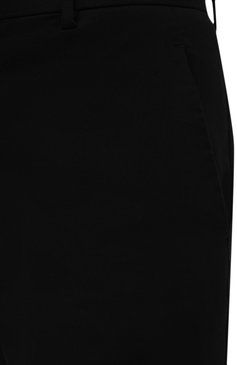Мужские хлопковые брюки BOTTEGA VENETA черного цвета, арт. 666392/V0KF0 | Фото 5 (Длина (брюки, джинсы): Стандартные; Случай: Повседневный; Материал сплава: Проставлено; Материал внешний: Хлопок; Драгоценные камни: Проставлено; Стили: Минимализм)