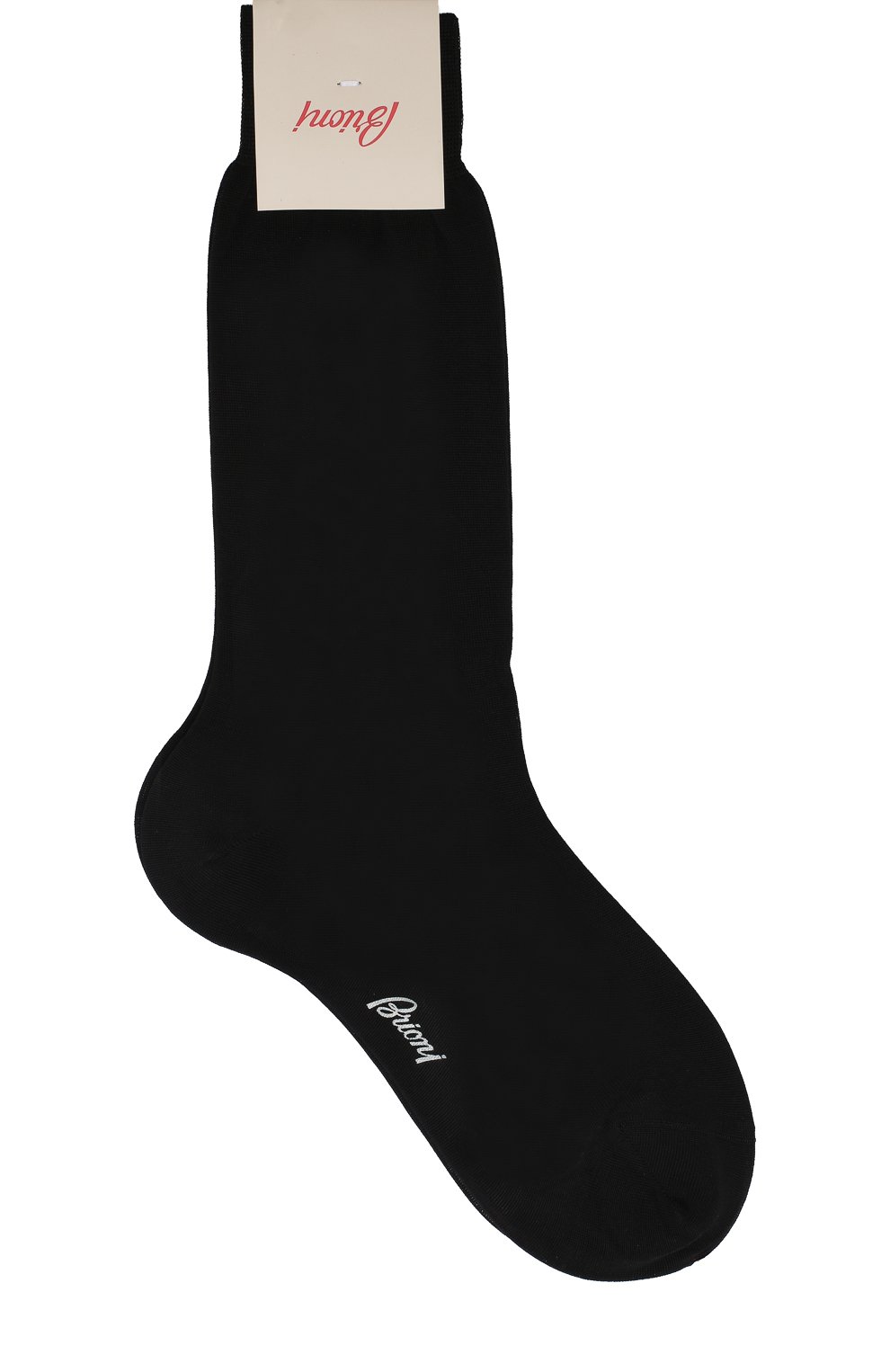 Мужские хлопковые носки BRIONI черного цвета, арт. 0VMC00/P3Z19 | Фото 1 (Кросс-КТ: бельё; Материал сплава: Проставлено, Проверено; Нос: Не проставлено; Материал внешний: Хлопок)