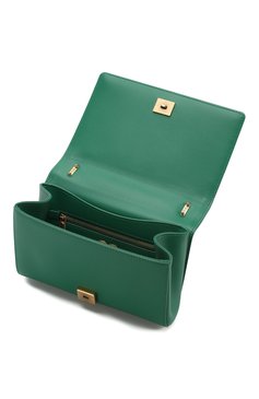 Женская сумка devotion small DOLCE & GABBANA зеленого цвета, арт. BB6652/AV967 | Фото 4 (Сумки-технические: Сумки через плечо; Материал: Натуральная кожа; Ремень/цепочка: На ремешке; Размер: small)