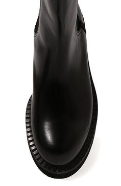 Женские кожаные ботинки PREMIATA черного цвета, арт. M6394/ASC0T | Фото 6 (Подошва: Платформа; Каблук высота: Низкий; Материал внутренний: Натуральная кожа; Материал утеплителя: Без утеплителя; Женское Кросс-КТ: Челси-ботинки)