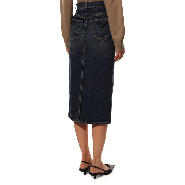 фото Джинсовая юбка prada