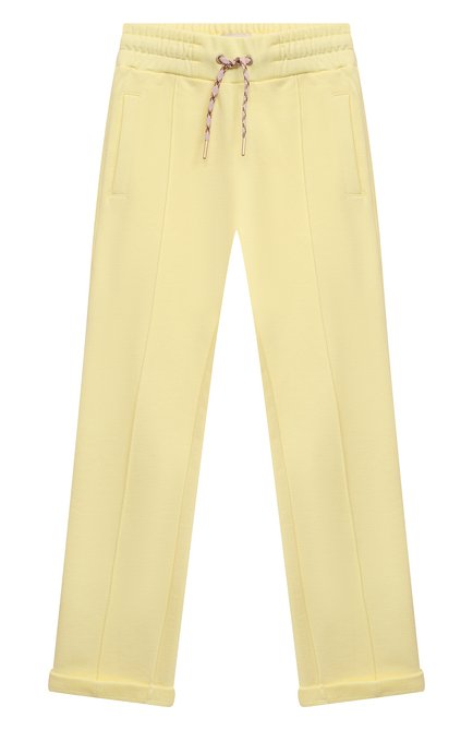 Детские хлопковые брюки SCOTCH&SODA желтого цвета по цене 8650 руб., арт. 170710-23-SSGM-C83 | Фото 1