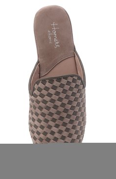 Женского домашние туфли из замши HOMERS AT HOME бежевого цвета, арт. 19183R/ANTE | Фото 6 (Подошва: Платформа; Материал внутренний: Натуральная кожа; Женское Кросс-КТ: тапочки-домашняя обувь)