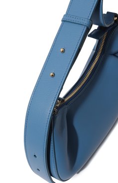 Женская сумка dimple moon small ELLEME голубого цвета, арт. DIMPLE M00N SMALL/LEATHER | Фото 3 (Сумки-технические: Сумки top-handle; Материал: Натуральная кожа; Размер: small)