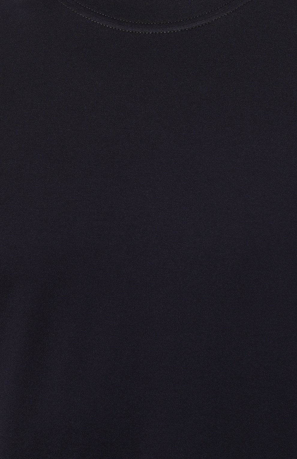 Мужская хлопковая футбо лка BRUNELLO CUCINELLI темно-синего цвета, арт. M0T617427 | Фото 5 (Материал внутренний: Не назначено; Принт: Без принта; Рукава: Короткие; Длина (для топов): Стандартные; Материал сплава: Проставлено; Материал внешний: Хлопок; Драгоценные камни: Проставлено; Размерность: Маломерит; Стили: Кэжуэл)