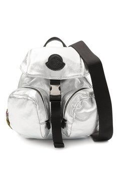 Женский рюкзак dauphine mini MONCLER серебряного цвета, арт. F2-09B-5L702-00-02SJG | Фото 6 (Материал: Натуральная кожа; Размер: mini; Ремень/цепочка: На ремешке)