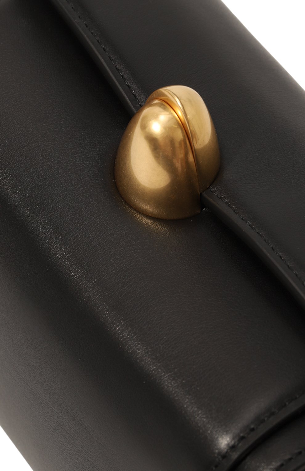 Женская сумка phoenix NEOUS черного цвета, арт. 00026A01 | Фото 3 (Сумки-технические: Сумки top-handle; Материал: Натуральная кожа; Материал сплава: Проставлено; Размер: mini; Ремень/це почка: На ремешке; Драгоценные камни: Проставлено)